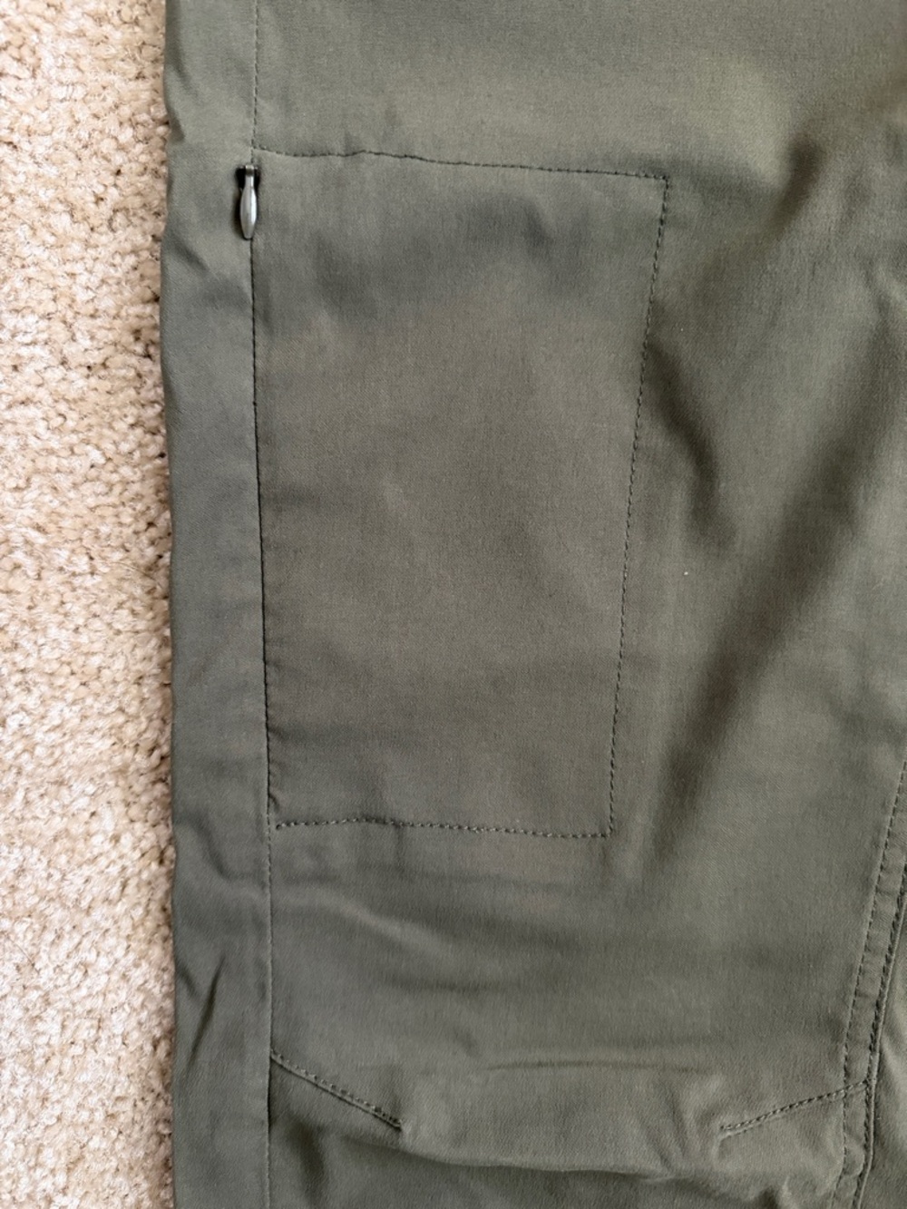 Prana Hallie Wicking Pants Women’s Like New Cargo Green - Picture 4 of 11